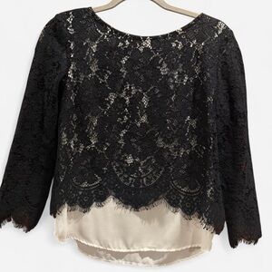 Banana Republic Lace and Silk Blouse